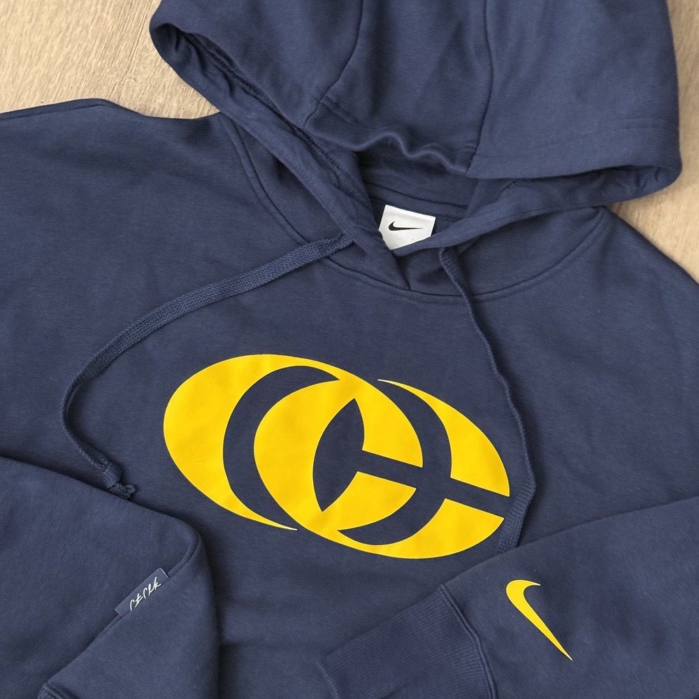 Nike Sample Caitlin Clark Basketball Phoenix Fleece Pullover Hoodie Men's L Navy